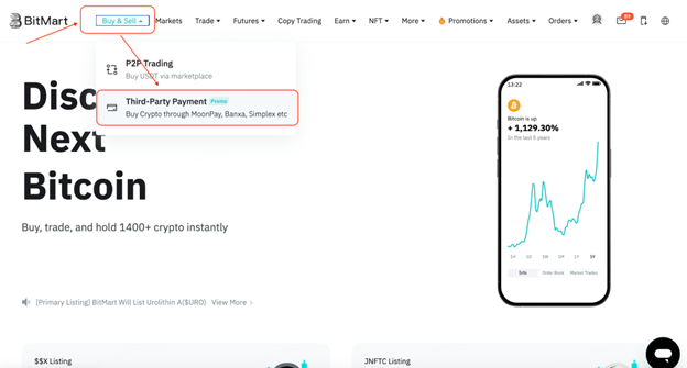 BitMart Buy And Sell